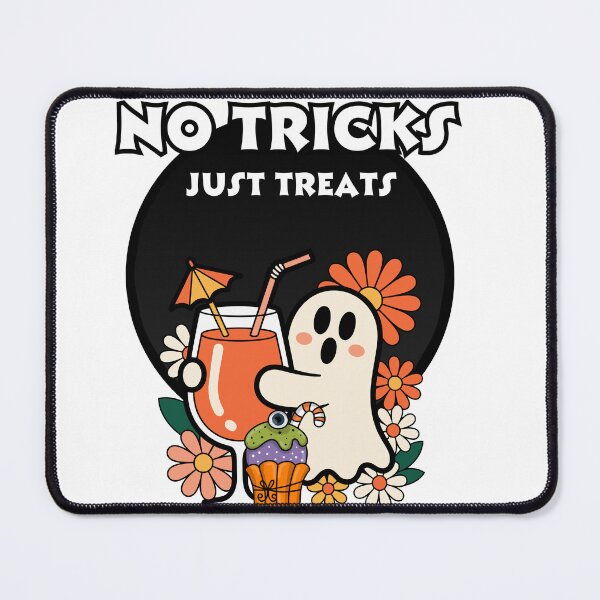 Item preview, No tricks just treats - cute ghost designed and sold by She - artist creations .