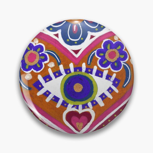 Item preview, Pink and Purple Evil Eye Sacred Heart designed and sold by Fani*.
