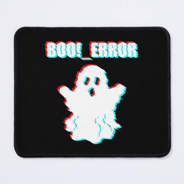 Item preview, BOO!_ERROR - Funny Programmer Halloween Glitch Ghost designed and sold by MeowMeowPuppy.