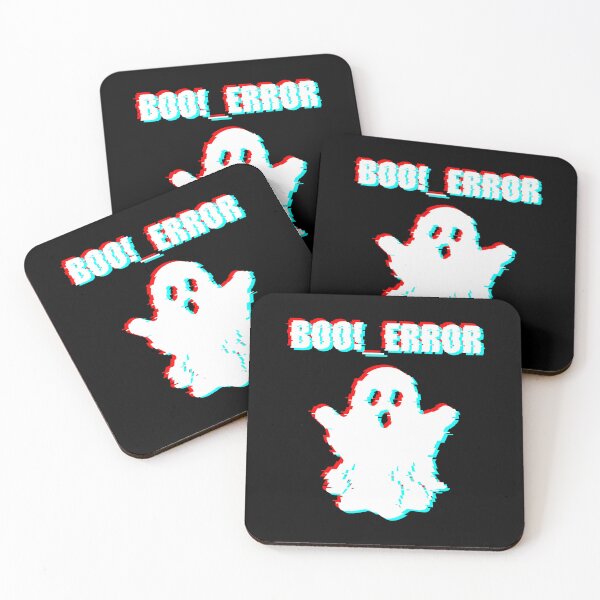 Item preview, BOO!_ERROR - Funny Programmer Halloween Glitch Ghost designed and sold by MeowMeowPuppy.