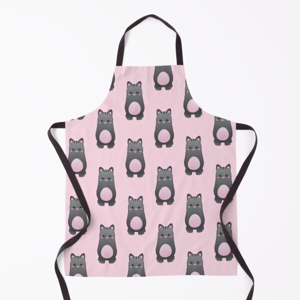 Item preview, Pattern of Cute Baby Black Cat - Kawaii Chibi illustration designed and sold by Agamaji.