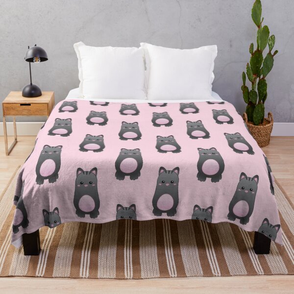 Item preview, Pattern of Cute Baby Black Cat - Kawaii Chibi illustration designed and sold by Agamaji.