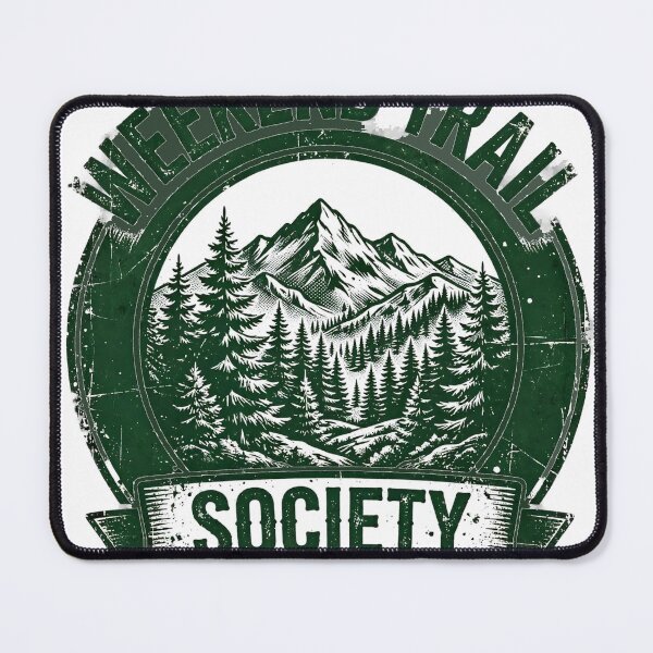 Item preview, Weekend Trail Society Shirt - Funny Hiking Badge Tee designed and sold by KERK Art and Design.