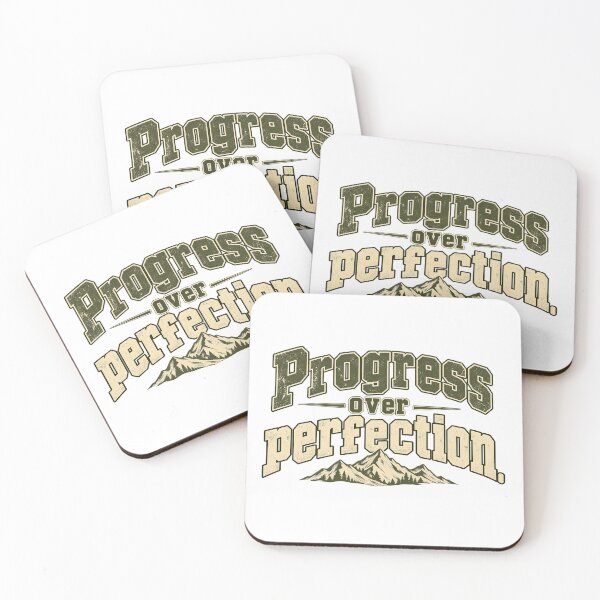 Item preview, Progress Over Perfection Shirt - Vintage Motivational Mountain Graphic T-Shirt designed and sold by MotiveStuff.