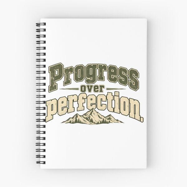 Item preview, Progress Over Perfection Shirt - Vintage Motivational Mountain Graphic T-Shirt designed and sold by MotiveStuff.