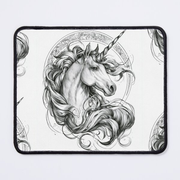 Item preview, Art nouveau unicorn designed and sold by MendaciousMina.