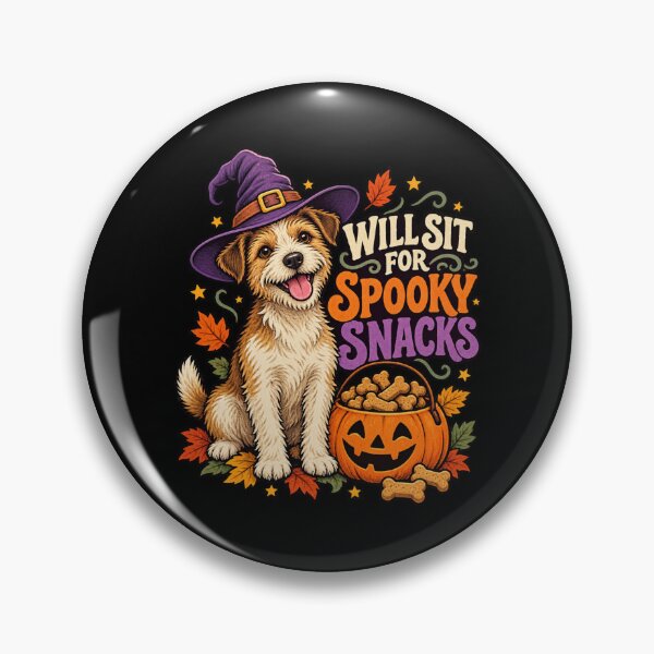 Item preview, Will Sit for Spooky Snacks - Halloween Dog designed and sold by Good Mood Foundry.