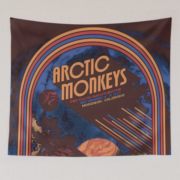 Item preview, Arctic Monkeys Original Custom Vintage Music Unique Poster Wall Art designed and sold by Cool Robot Bro..