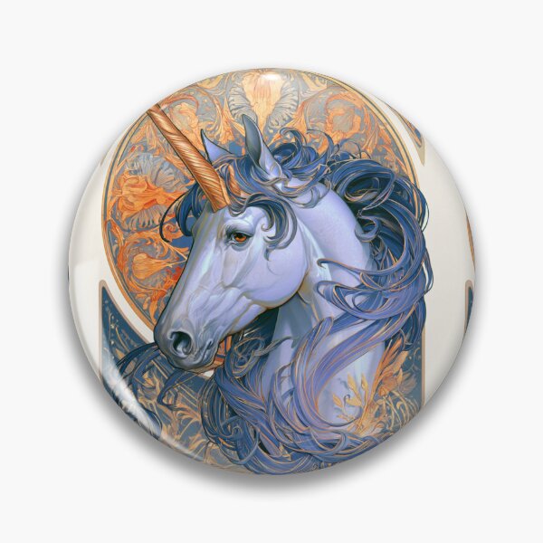 Item preview, Art nouveau unicorn designed and sold by MendaciousMina.