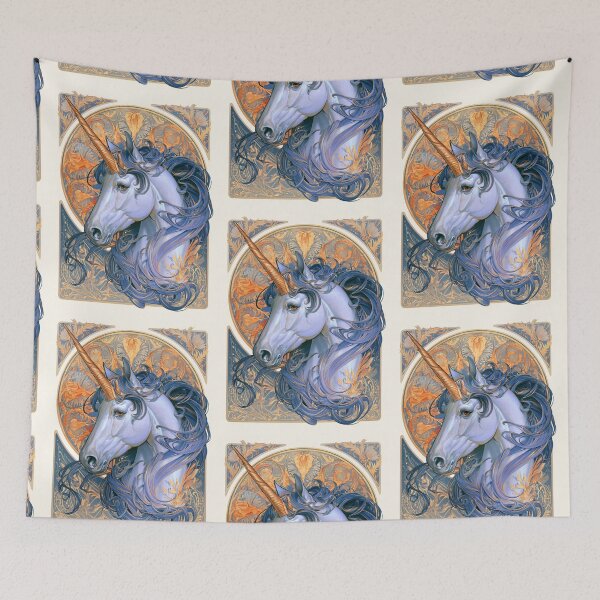 Item preview, Art nouveau unicorn designed and sold by MendaciousMina.