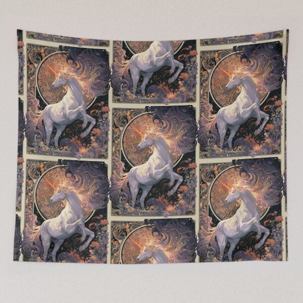 Item preview, Art nouveau unicorn designed and sold by MendaciousMina.