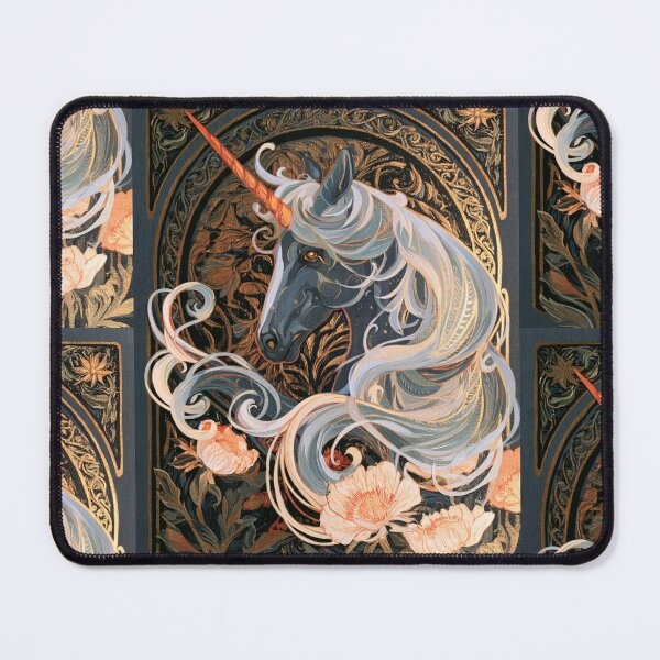 Item preview, Art nouveau unicorn designed and sold by MendaciousMina.