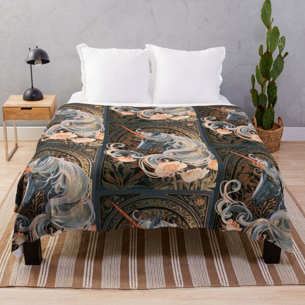 Item preview, Art nouveau unicorn designed and sold by MendaciousMina.