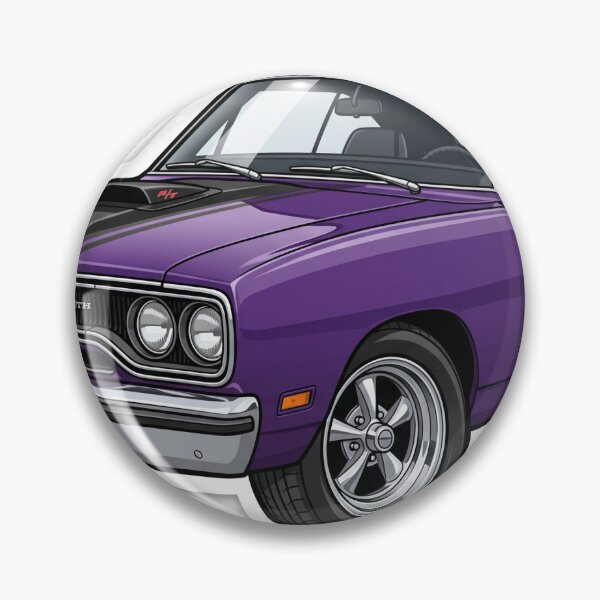 Item preview, 1970 Plymouth Road Runner In-Violet Plum Crazy Muscle Car Sticker designed and sold by Fixnovaguide.