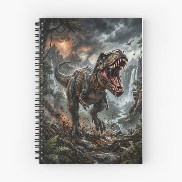 Item preview, Mighty Tyrannosaurus in Prehistoric Jungle - Fantasy Art designed and sold by Lucid Dream Pixel.
