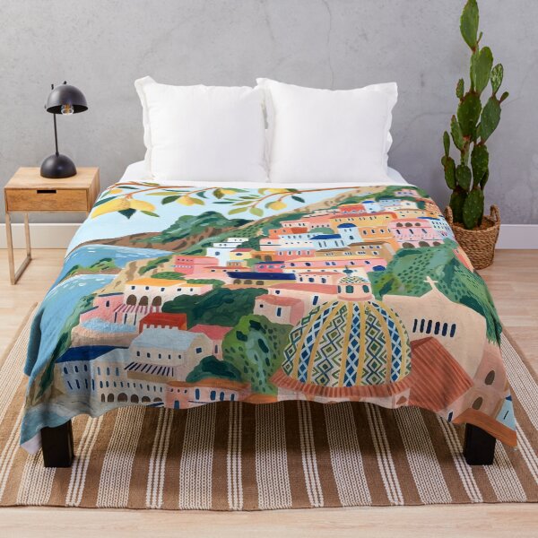 Item preview, Amalfi Coast Italy Travel Poster – Mediterranean Summer designed and sold by POSTERIOCREW.