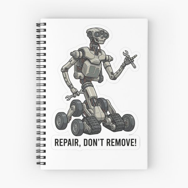 Item preview, Repair Don't Remove Mechanic Robot Sticker designed and sold by Shopeeplayto ⭐⭐⭐⭐⭐.