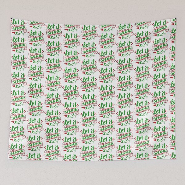Item preview, Let It Snow X2 Christmas Vibes Double Quote Holiday Design designed and sold by FuzionRaptor.