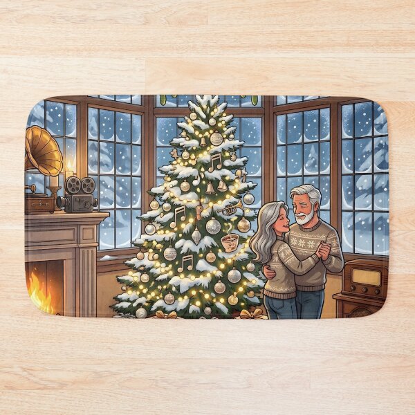 Item preview, Old Couple Christmas Dance designed and sold by Sybille-Yates.