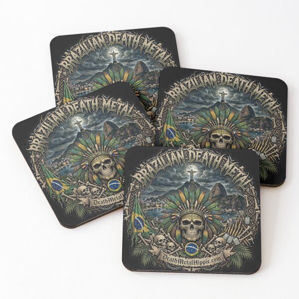 Item preview, Brazilian Death Metal — Tribal Skull designed and sold by Death Metal Hippie.
