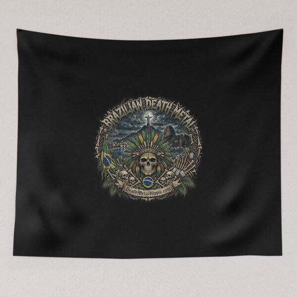 Item preview, Brazilian Death Metal — Tribal Skull designed and sold by Death Metal Hippie.