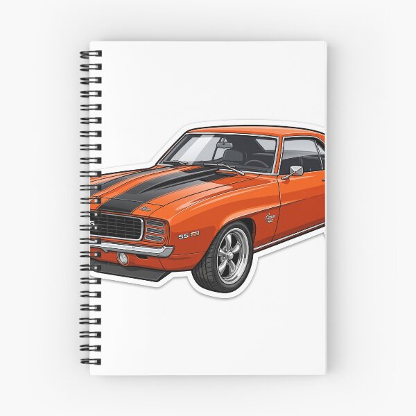 Item preview, 1969 Camaro SS Hugger Orange Classic Muscle Car Sticker designed and sold by Fixnovaguide.