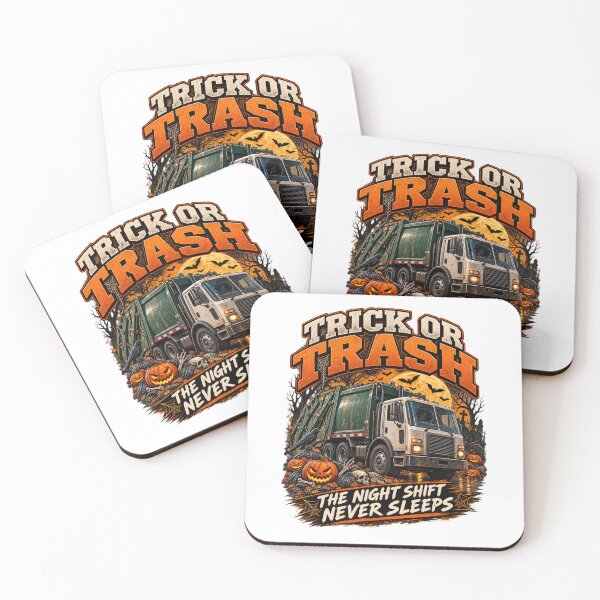 Item preview, "Trick or Trash" — The Night Shift Never Sleeps designed and sold by ODDSHIFT STUDIO.