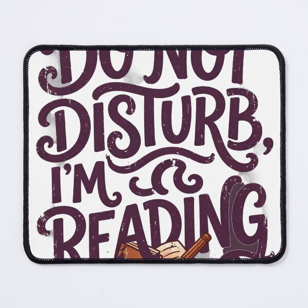 Item preview, Do Not Disturb I'm Reading Shirt - Funny Reader Hand-Lettered Tee designed and sold by KERK Art and Design.
