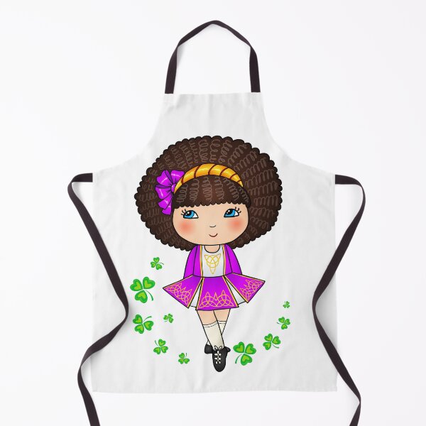 Item preview, Cute Irish dancer girl in purple dress designed and sold by Art of Sun.