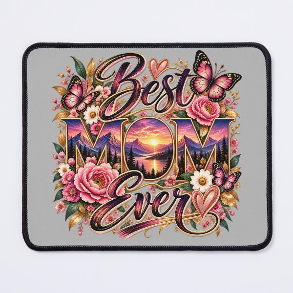 Item preview, Best Mom Ever Floral Butterfly Sunset Design designed and sold by lielie99.