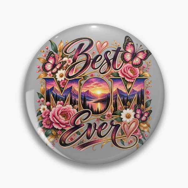 Item preview, Best Mom Ever Floral Butterfly Sunset Design designed and sold by lielie99.