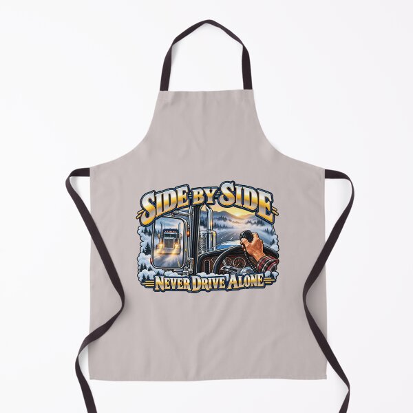 Item preview, Side By Side: Never Drive Alone Trucker designed and sold by NomadForge.