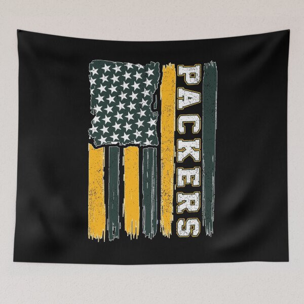Item preview, Vintage Packers US Flag Distressed Football Team Spirit designed and sold by RockTheFeal.