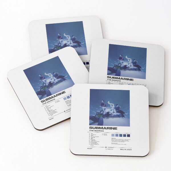 Item preview, Submarine by The Marías - Minimalist Tracklist Art designed and sold by FourthWall Prints.