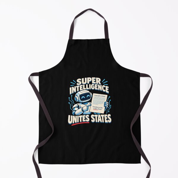 Item preview, Super Intelligence Unites States Funny AI Typo Design designed and sold by Daily Mood Tees.