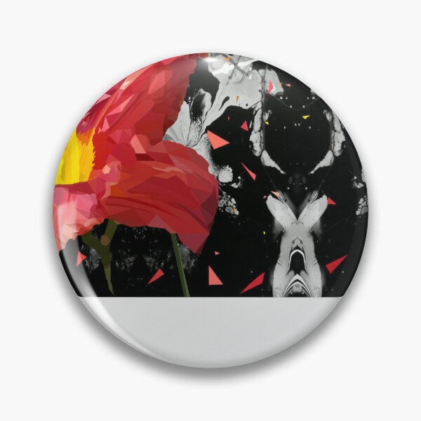Item preview, Fondo abstracto de Rorschach con flores de lirio de baja poligonización designed and sold by KimberyBorjas.