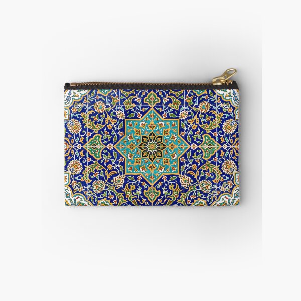Item preview, Persian Tile Mosaic Traditional Blue Arabesque Pattern Iranian Architecture Art designed and sold by yousefi.