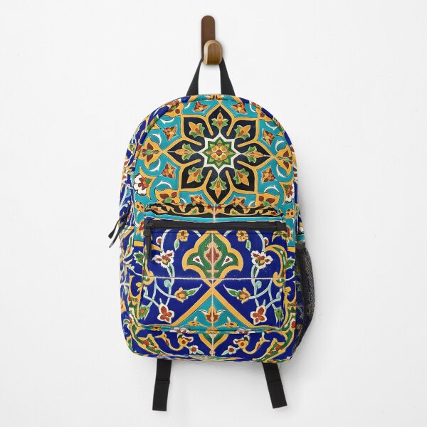 Item preview, Persian Tile Mosaic Traditional Blue Arabesque Pattern Iranian Architecture Art designed and sold by yousefi.