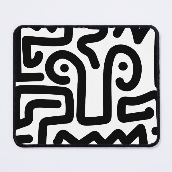 Item preview, Abstract Doodle Art - Black Line Art Pattern designed and sold by Wolagno.