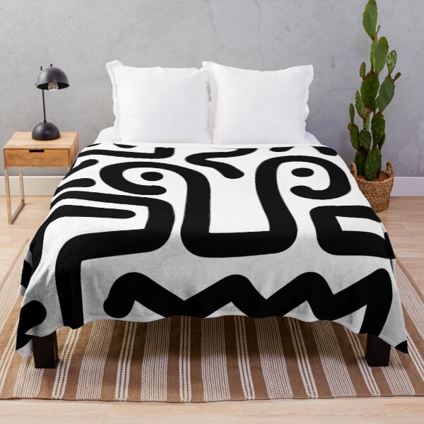 Item preview, Abstract Doodle Art - Black Line Art Pattern designed and sold by Wolagno.