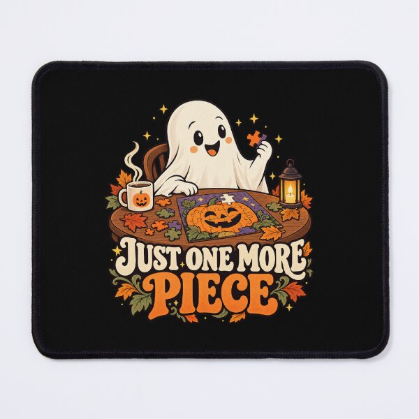 Item preview, Just One More Piece - Halloween Puzzle Ghost designed and sold by Good Mood Foundry.