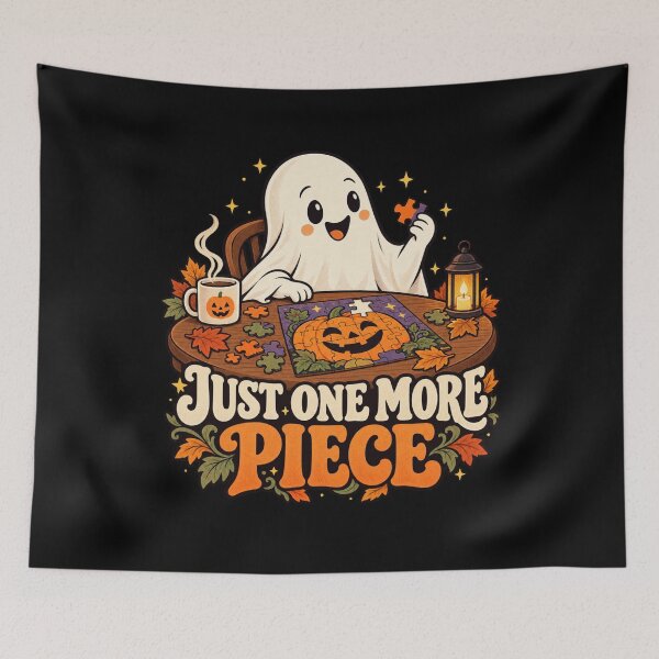 Item preview, Just One More Piece - Halloween Puzzle Ghost designed and sold by Good Mood Foundry.