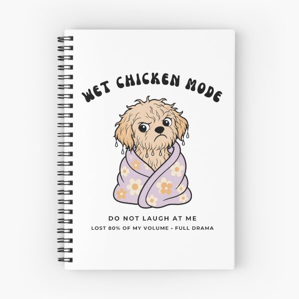 Item preview, Wet Chicken Mode Funny Maltipoo Bath Time Puppy Retro Art designed and sold by wildsilencee.