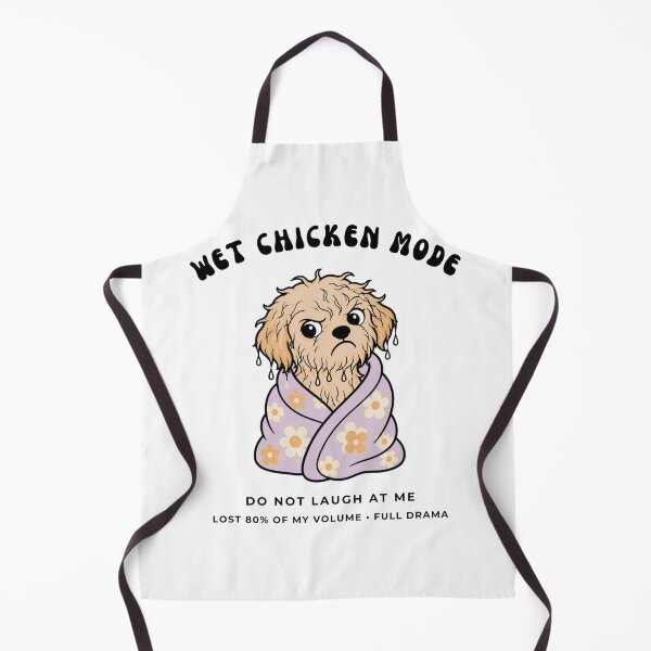 Item preview, Wet Chicken Mode Funny Maltipoo Bath Time Puppy Retro Art designed and sold by wildsilencee.