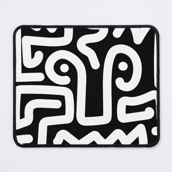 Item preview, Abstract Doodle Art - Black Line Art Pattern designed and sold by Wolagno.