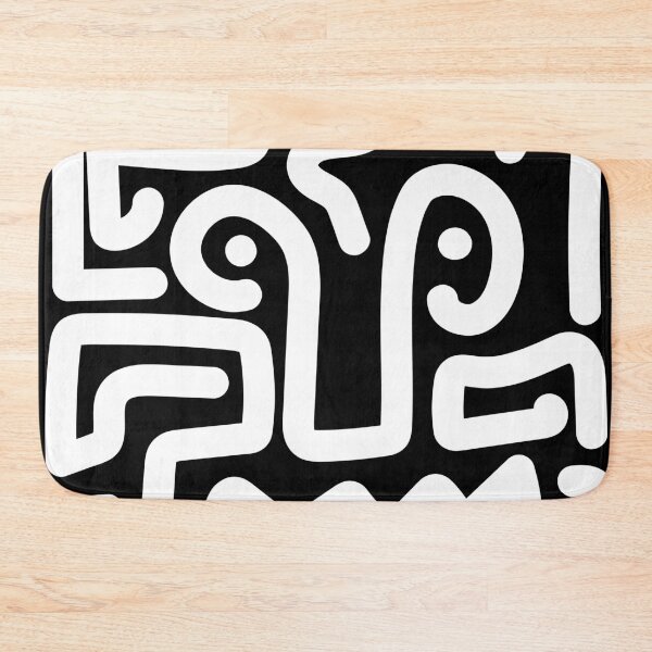 Item preview, Abstract Doodle Art - Black Line Art Pattern designed and sold by Wolagno.