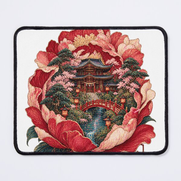 Item preview, The Flower That Contained a Temple | Japanese Ukiyo-e Art designed and sold by Substance_life.