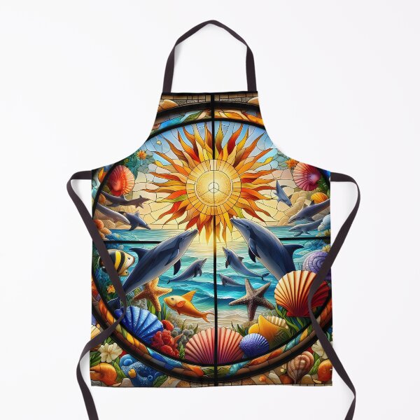 Item preview, Stained Glass Ocean Art designed and sold by Sybille-Yates.