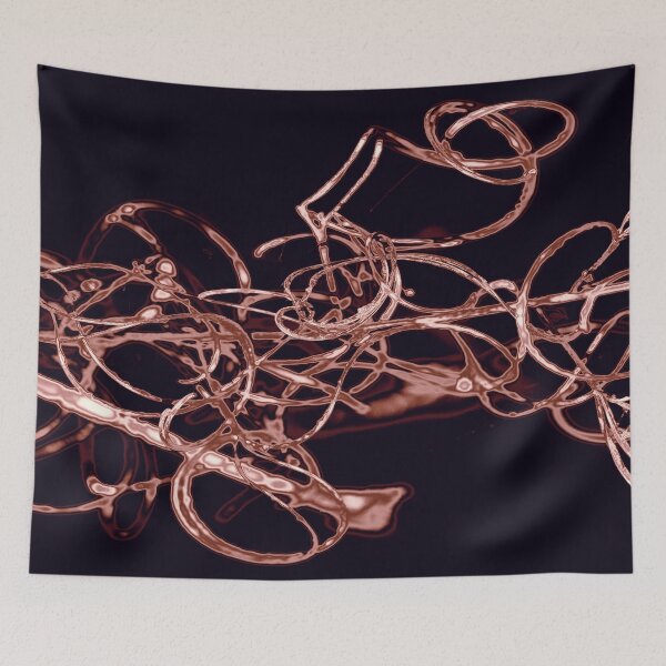 Item preview, Rose Gold Vine Wire – Luxurious Botanical Abstract designed and sold by SulkaCreative.