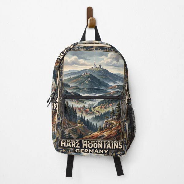 Item preview, Harz Mountains Germany Vintage Travel Poster – Brocken National Park Forests Wernigerode designed and sold by Bomax121.